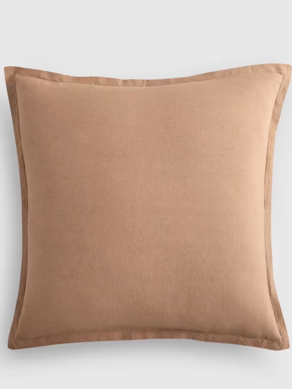 European Linen Euro Sham Latte Brown